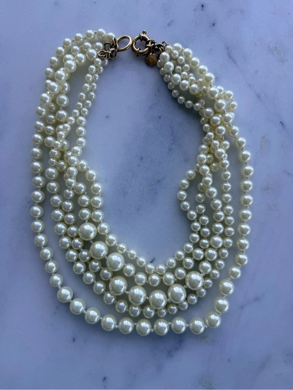J. Crew Multi-Strand Pearl Necklace